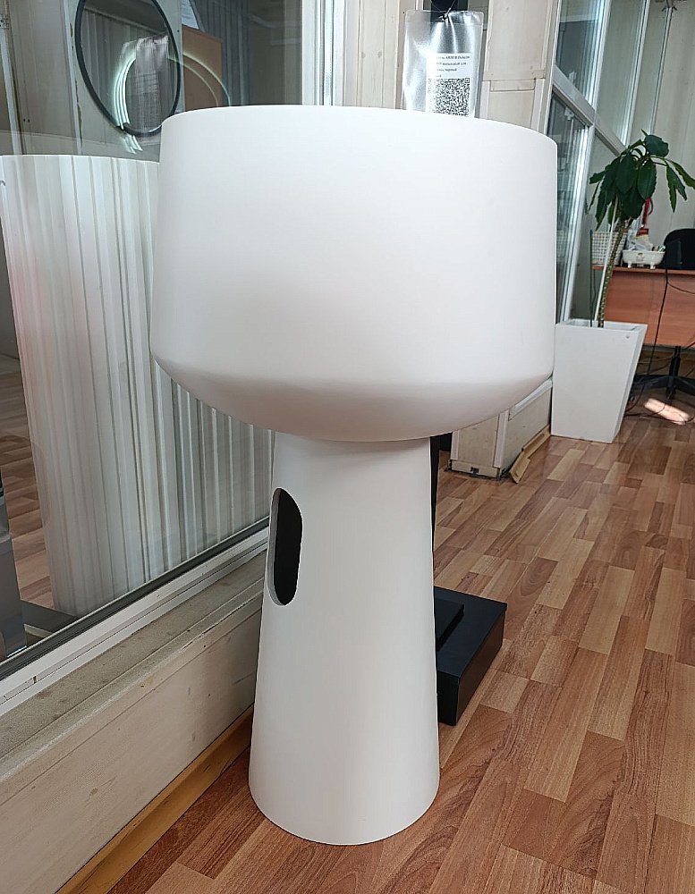 Раковина отдельностоящая ABBER Stein AS2508-H белая матовая купить в интернет-магазине Sanbest