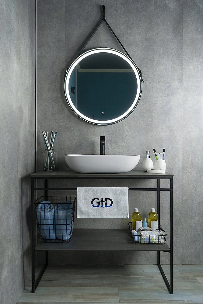 Раковина накладная Gid Lago 56 N9234 51133 белая купить в интернет-магазине Sanbest
