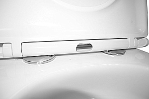 Унитаз подвесной Azario Teramo AZ-0052-UQ3 белый, безободковый, с крышкой микролифт, слив торнадо купить в интернет-магазине Sanbest