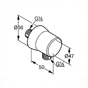 Подключение душевого шланга Kludi Sirena 630610500 купить в интернет-магазине сантехники Sanbest
