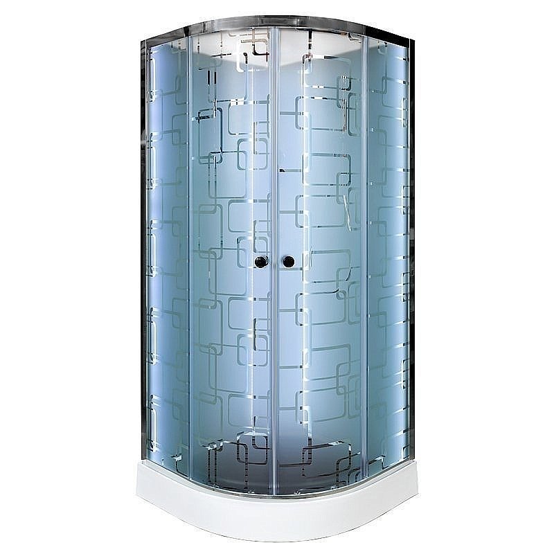 Душевая кабина DTO ЕМ1590 N LED с гидромассажем 90х90 купить в интернет-магазине Sanbest