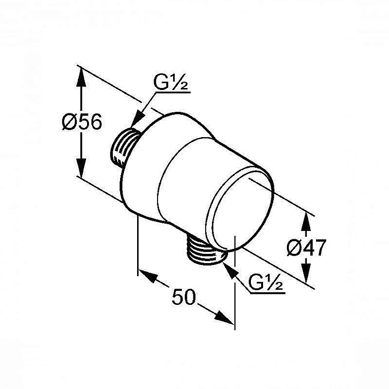 Подключение душевого шланга Kludi Sirena 630610500 купить в интернет-магазине сантехники Sanbest