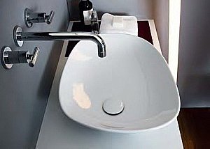 Раковина Laufen Palomba 8.1680.1.000.112.1 белая купить в интернет-магазине Sanbest