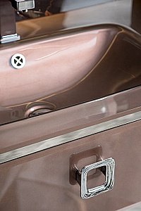 Консоль с раковиной Armadi Art LUCIDO 770-080-PU 80 лиловый для ванной в интернет-магазине сантехники Sanbest