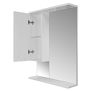 Зеркало со шкафом Loranto Моника 60 белое купить в интернет-магазине сантехники Sanbest