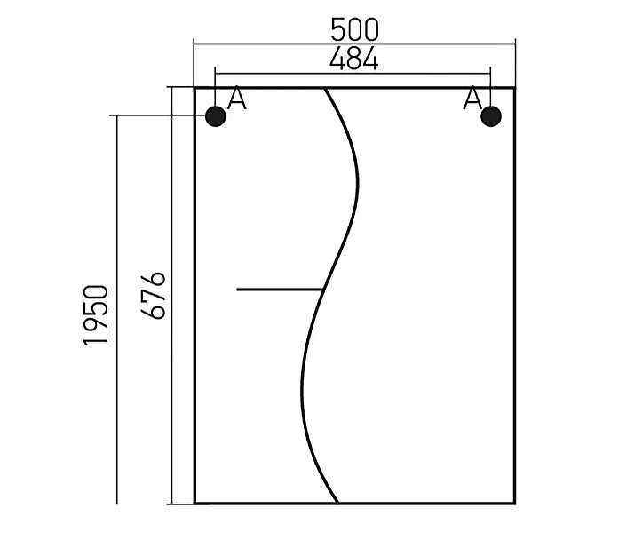 Зеркальный шкаф MIXLINE Классик 50 купить в интернет-магазине сантехники Sanbest