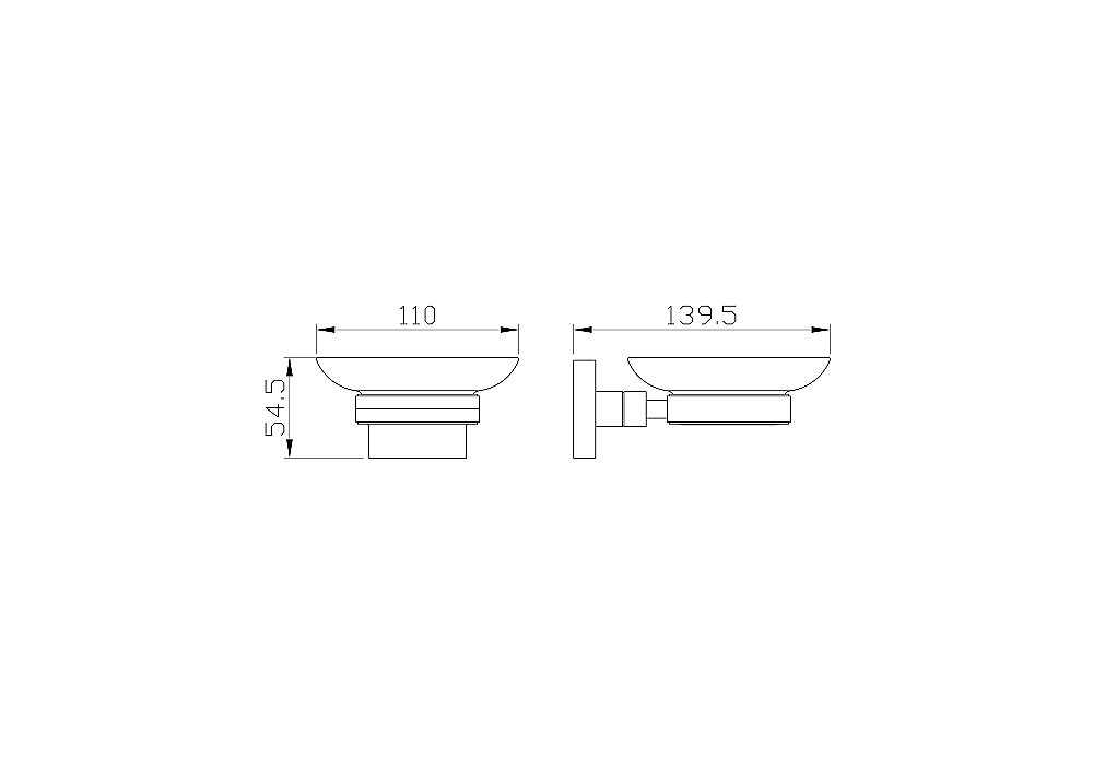 Мыльница с держателем WONZON & WOGHAND POLO, Хром (WW-8922) купить в интернет-магазине сантехники Sanbest