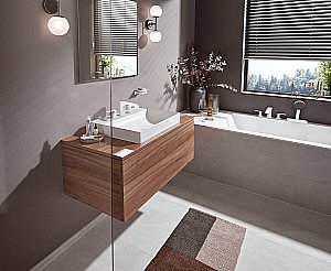 Смеситель для ванны Hansgrohe Vivenis 75444700 белый матовый купить в интернет-магазине сантехники Sanbest