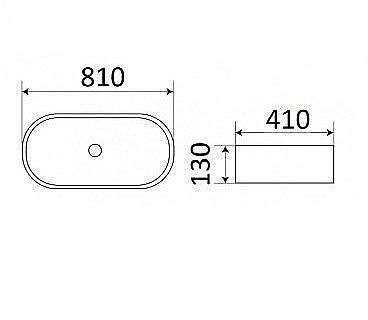 Раковина накладная CeramaLux MNC 81 350 белый мрамор купить в интернет-магазине Sanbest
