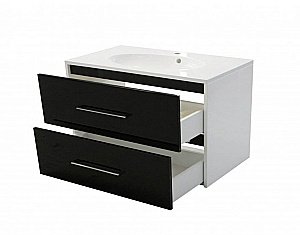 Тумба с раковиной Эстет Vegas 100 любой цвет тумбы и раковины под заказ для ванной в интернет-магазине Sanbest