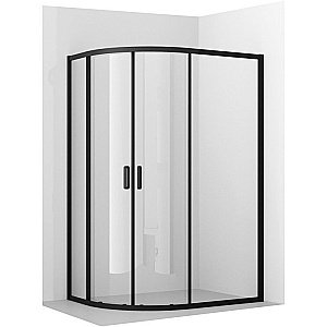 Душевой уголок Ambassador Kingston 14011208 120х80 стекло прозрачное/профиль черный купить в интернет-магазине Sanbest