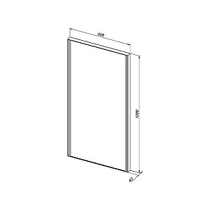 Зеркало Allen Brau INFINITY 1.21020.WT 60 белое в ванную от интернет-магазине сантехники Sanbest