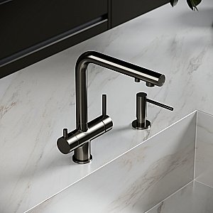 Смеситель для кухни Sancos Foster SC4014GG вороненая сталь купить в интернет-магазине сантехники Sanbest