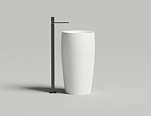 Раковина напольная Salini ALDA 03 130321M 47 из искусственного камня S-Stone, белая матовая купить в интернет-магазине Sanbest