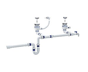 Сифон для кухонных моек Paulmark Trust PM1023-CR хром купить в интернет-магазине сантехники Sanbest