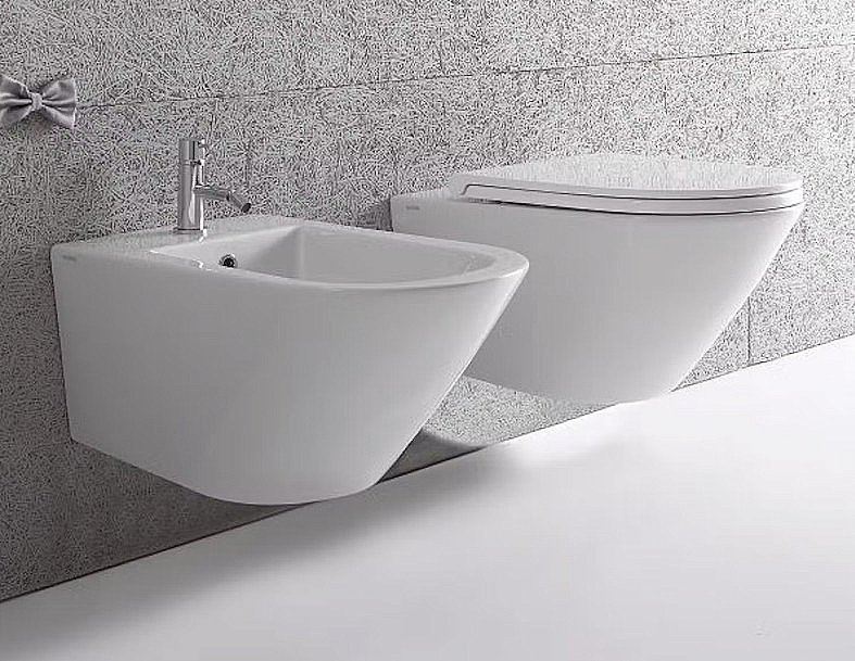 Унитаз подвесной GLOBO Forty3 FOS05.BI безободковый купить в интернет-магазине Sanbest