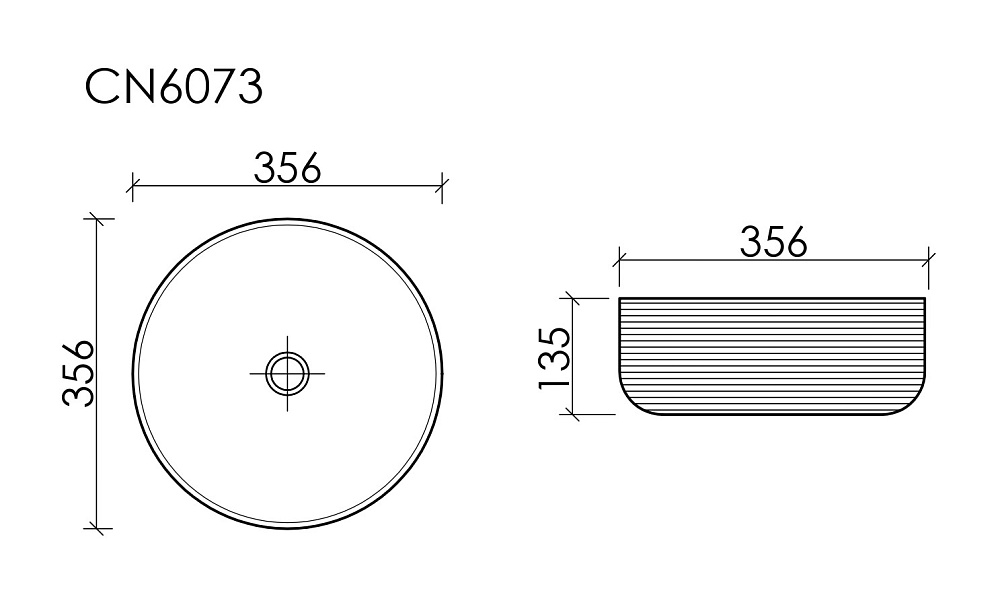 Раковина Ceramica Nova Element CN6073MH антрацит матовый купить в интернет-магазине Sanbest