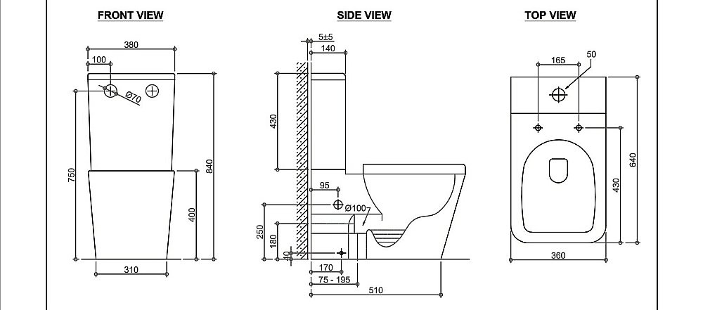 Унитаз Black&White UNIVERSE W-7703 белый, безободковый, с бачком купить в интернет-магазине Sanbest