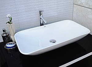 Раковина накладная Gid Geometrico 70 N9122 (E408) 51124 белая купить в интернет-магазине Sanbest