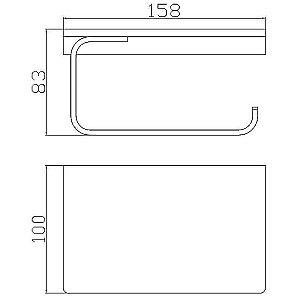 Держатель туалетной бумаги Rav Slezak Nil NLA0403MG серый матовый купить в интернет-магазине сантехники Sanbest