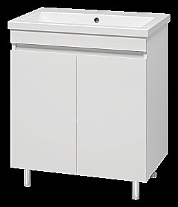 Тумба с раковиной Misty Енисей - 70 Э-Ени01070-012 белая для ванной в интернет-магазине Sanbest