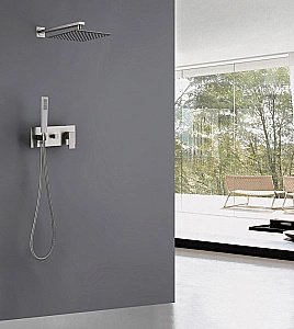 Душевая система ABBER Daheim AF8218SP сатин купить в интернет-магазине сантехники Sanbest