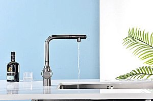 Смеситель для кухни Paulmark Urban Ur213104-BS брашированная сталь купить в интернет-магазине сантехники Sanbest