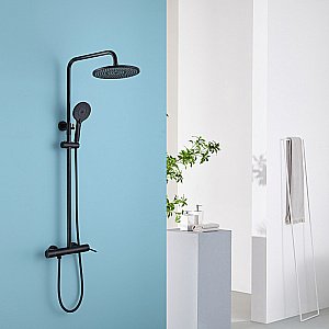 Душевая система ABBER Emotion AF8816BL черный матовый купить в интернет-магазине сантехники Sanbest