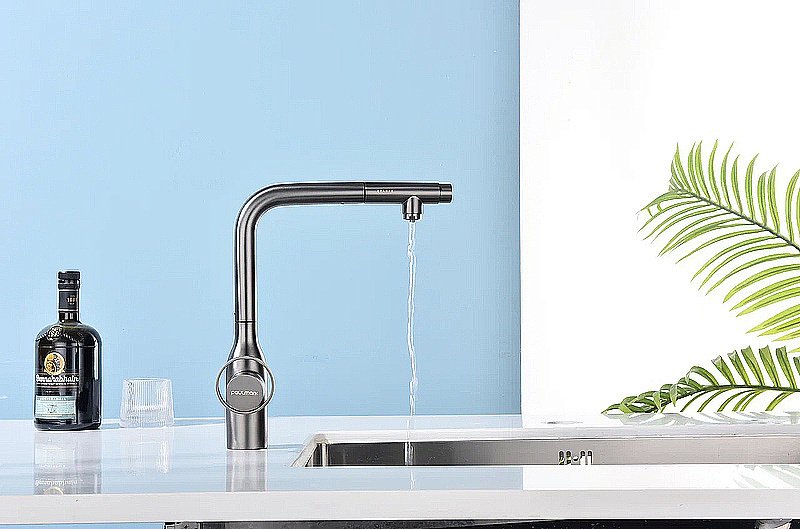 Смеситель для кухни Paulmark Urban Ur213104-BS брашированная сталь купить в интернет-магазине сантехники Sanbest