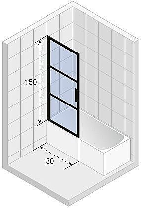 Шторка на ванну Riho GRID GB501 купить в интернет-магазине Sanbest