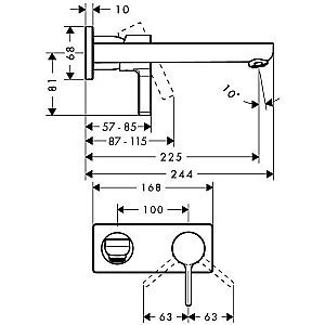 Смеситель для раковины Hansgrohe Metris S 31163000 купить в интернет-магазине сантехники Sanbest