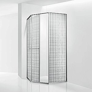 Душевой уголок RGW Stilvoll SV-82 80х80 стекло черная вуаль/профиль хром купить в интернет-магазине Sanbest