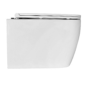 Унитаз подвесной Azario Legenda AZ-2305-AS белый, безободковый, с крышкой микролифт, слив торнадо купить в интернет-магазине Sanbest