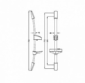 Душевая штанга Iddis Optima Home A30311 купить в интернет-магазине сантехники Sanbest
