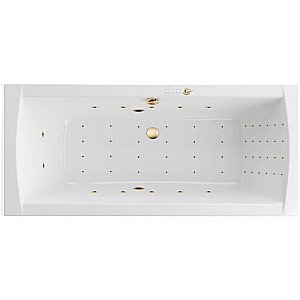 Ванна акриловая Excellent Aquaria Lux NANO WAEX.AQU18.NANO.GL 180x80 белая с гидромассажем купить в интернет-магазине Sanbest