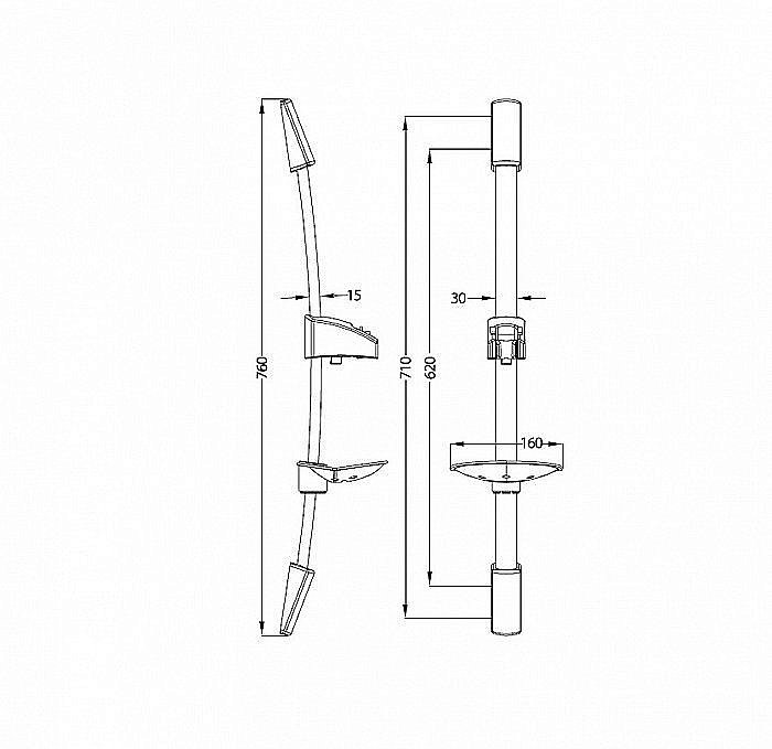 Душевая штанга Iddis Optima Home A30311 купить в интернет-магазине сантехники Sanbest