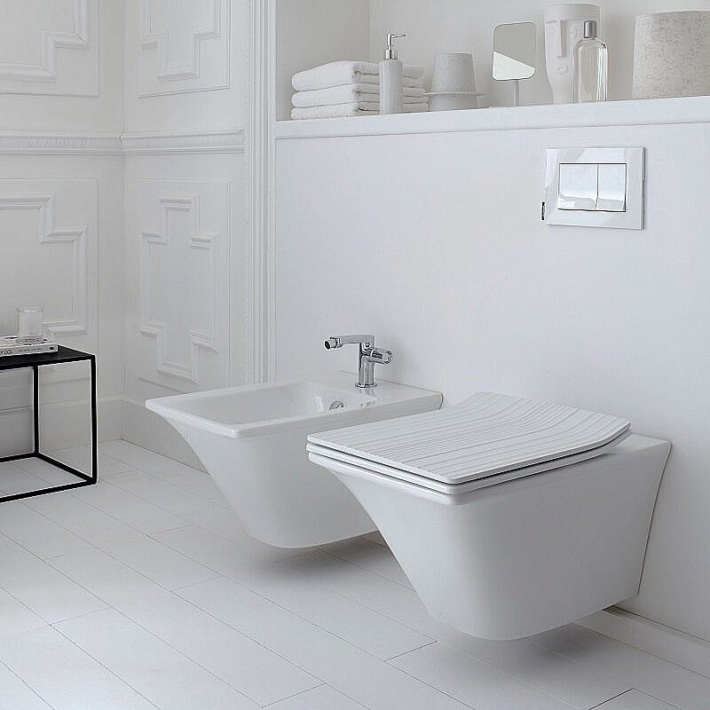 Унитаз подвесной Jacob Delafon GRANDS BOULEVARDS EDW102-00 безободковый, белый купить в интернет-магазине Sanbest