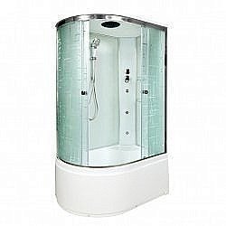 Душевая кабина Deto ЕМ4512 с гидромассажем правая купить в интернет-магазине сантехники Sanbest