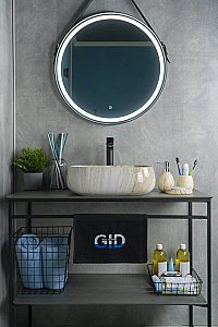 Раковина накладная Gid 45 Mnc554 54452 бежевый мрамор купить в интернет-магазине Sanbest