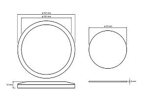Зеркало косметическое Bemeta 112101150 хром купить в интернет-магазине сантехники Sanbest