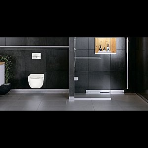 Душевой лоток боковой Berges Wall 100 091157 хром глянец купить в интернет-магазине Sanbest