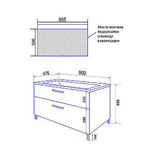 Инсталляция для унитаза Azario AZ-8010-1000 купить в интернет-магазине сантехники Sanbest