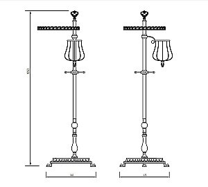 Стойка для шампанского Migliore Elisabetta ML.ELB-60.148.CR хром купить в интернет-магазине сантехники Sanbest