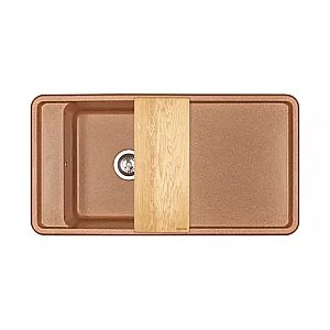 Мойка кухонная Акватон Беллис 97 терракотовая купить в интернет-магазине сантехники Sanbest