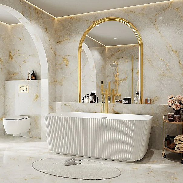 Ванна акриловая Grossman Cristal 170х75 GR-2028F белая купить в интернет-магазине Sanbest