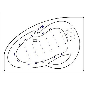 Ванна акриловая EXCELLENT Newa NANO WAEX.NEL16.NANO.CR 160x95 белая с гидромассажем купить в интернет-магазине Sanbest