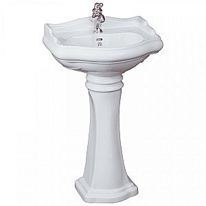 Раковина на пьедестале Migliore Bella 56 белая купить в интернет-магазине Sanbest