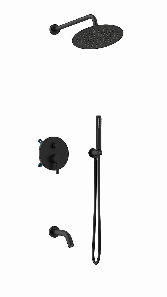 Душевая система Vincea Villa VSFW-1VL3MB черный купить в интернет-магазине сантехники Sanbest