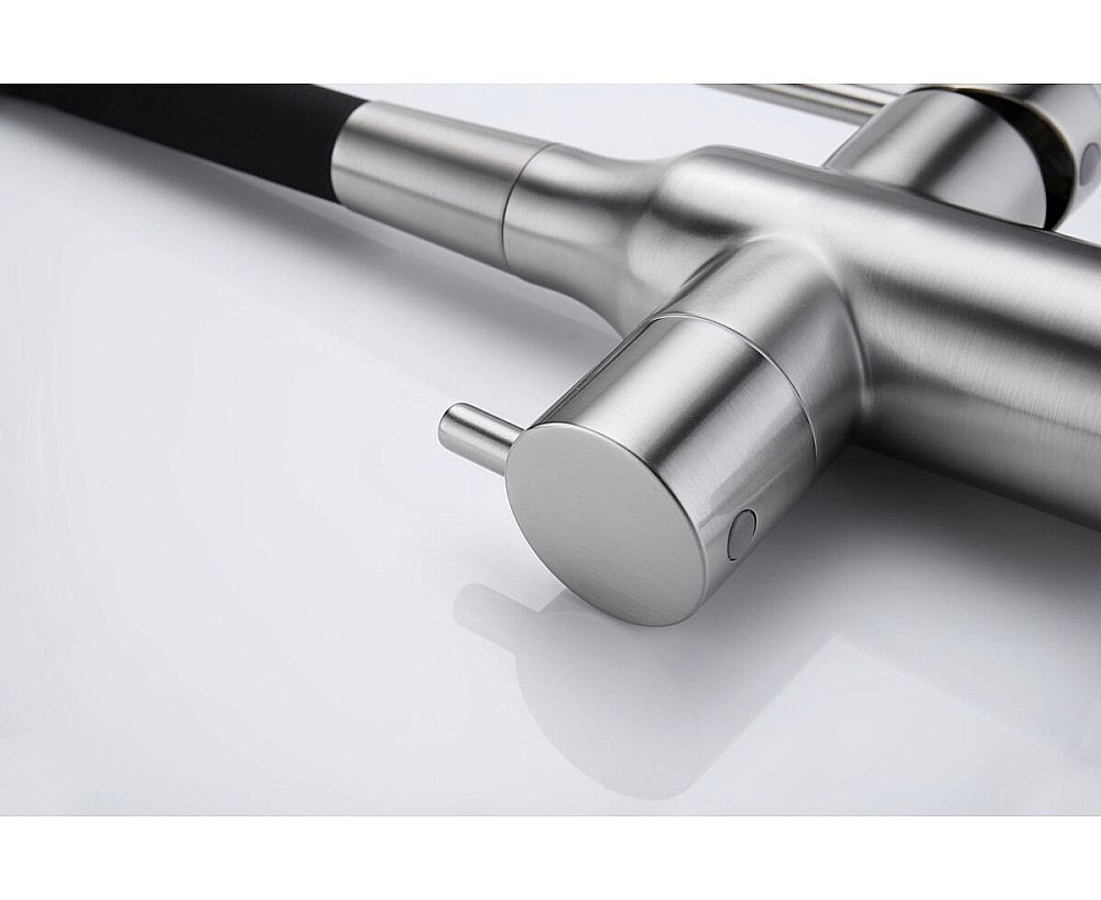 Смеситель для кухни Paulmark Salix Sa213419-BS брашированная сталь купить в интернет-магазине сантехники Sanbest