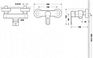 Смеситель для душа Bravat STREAM-D F937163C-01 купить в интернет-магазине сантехники Sanbest